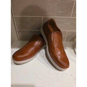 NWT Men's sz 11W Deer Stags Bayport Dark Luggage Supro Inside Slip On Loafer